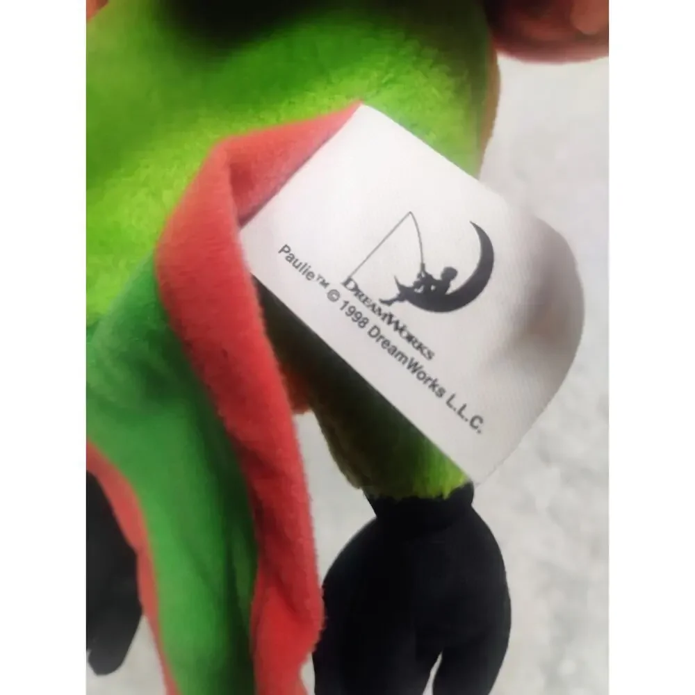 Vintage 1998 Dreamworks Paulie Best Friend Lupe Plush Equity Toys Parrot 8